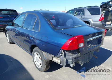 2003 Honda Civic Lx из США, поврежденный, VIN 1HGES16593L002519